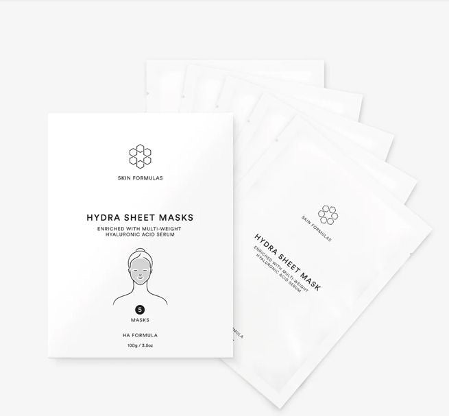 Hydra Sheet Masks – 5 pack · Hyaluronic Acid
