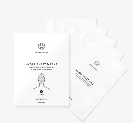 Hydra Sheet Masks – 5 pack · Hyaluronic Acid